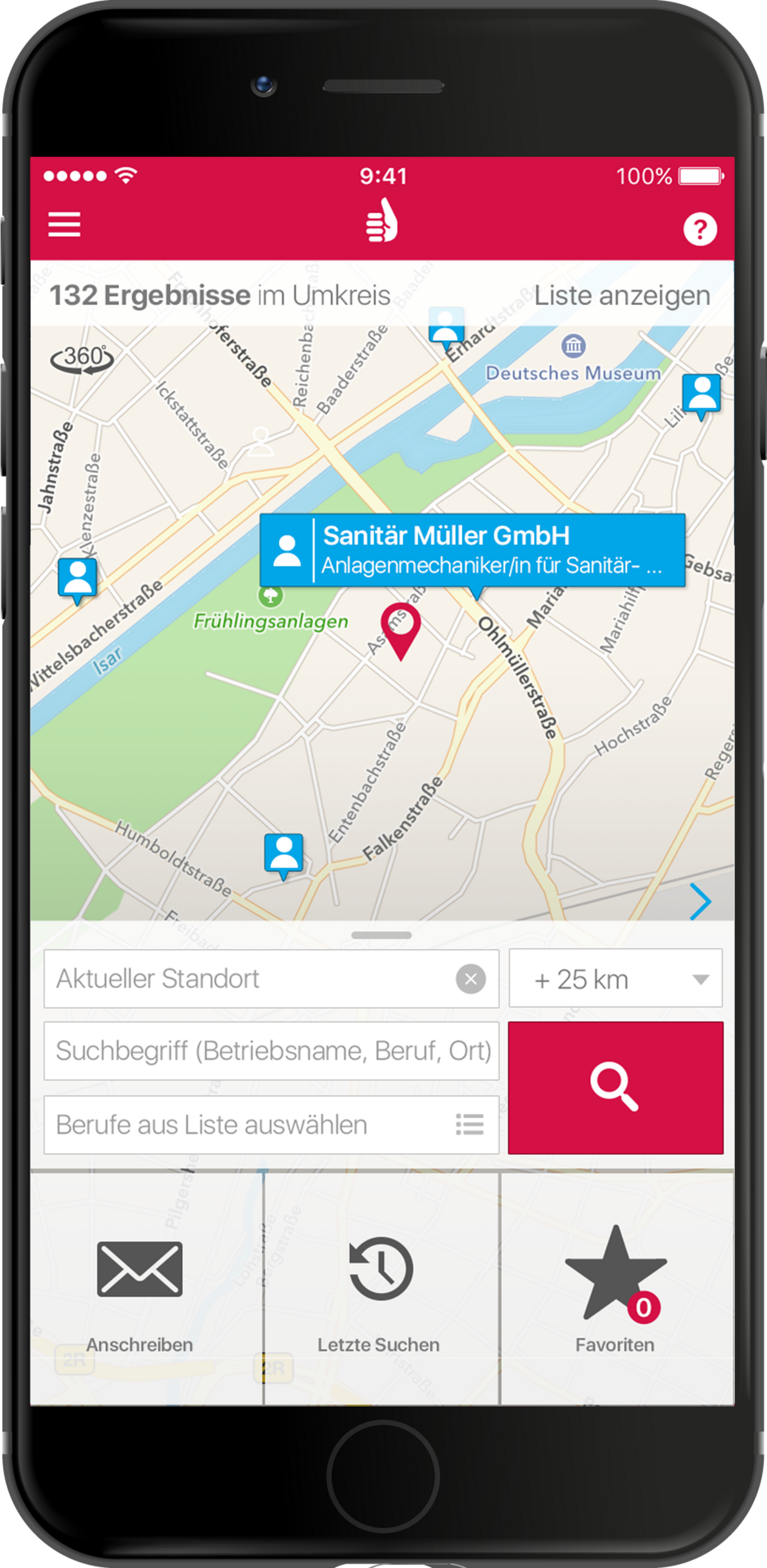 Handwerkerradar - App Suche